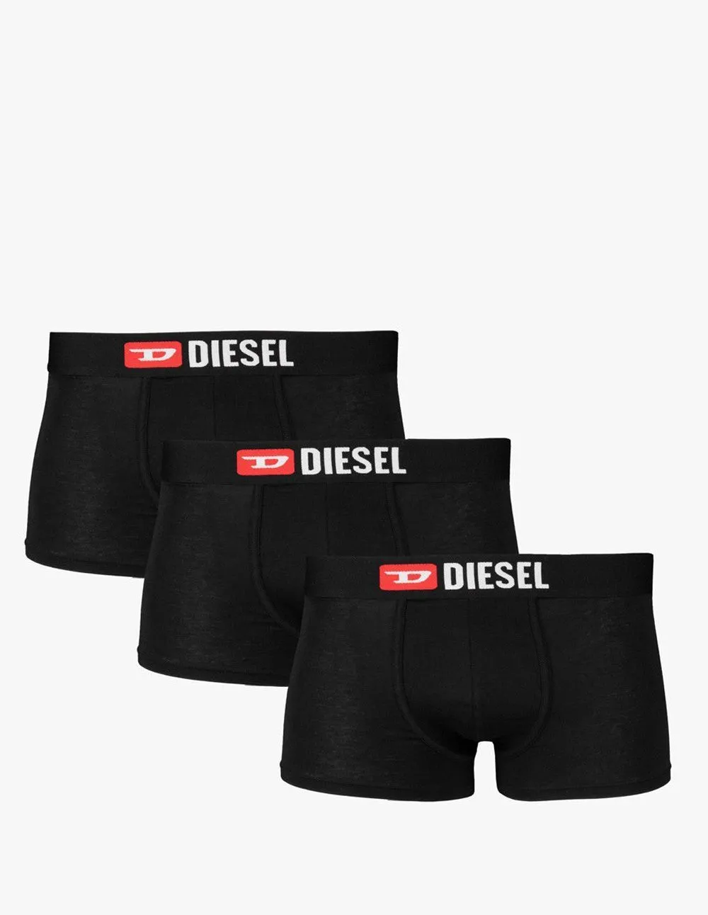 Boxer DIESEL Damien Pack de 3 Negros Hombre