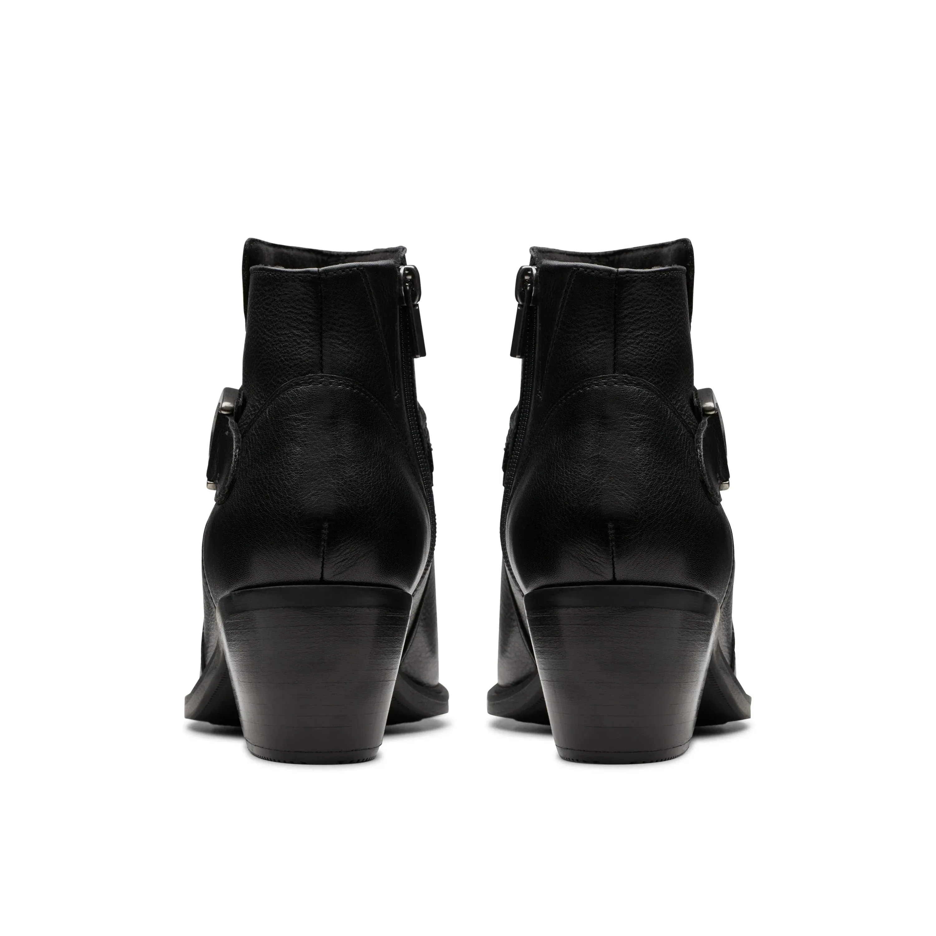 CLARKS | BOTINES MUJER | NEVA BUCKLE BLACK LEATHER | NEGRO