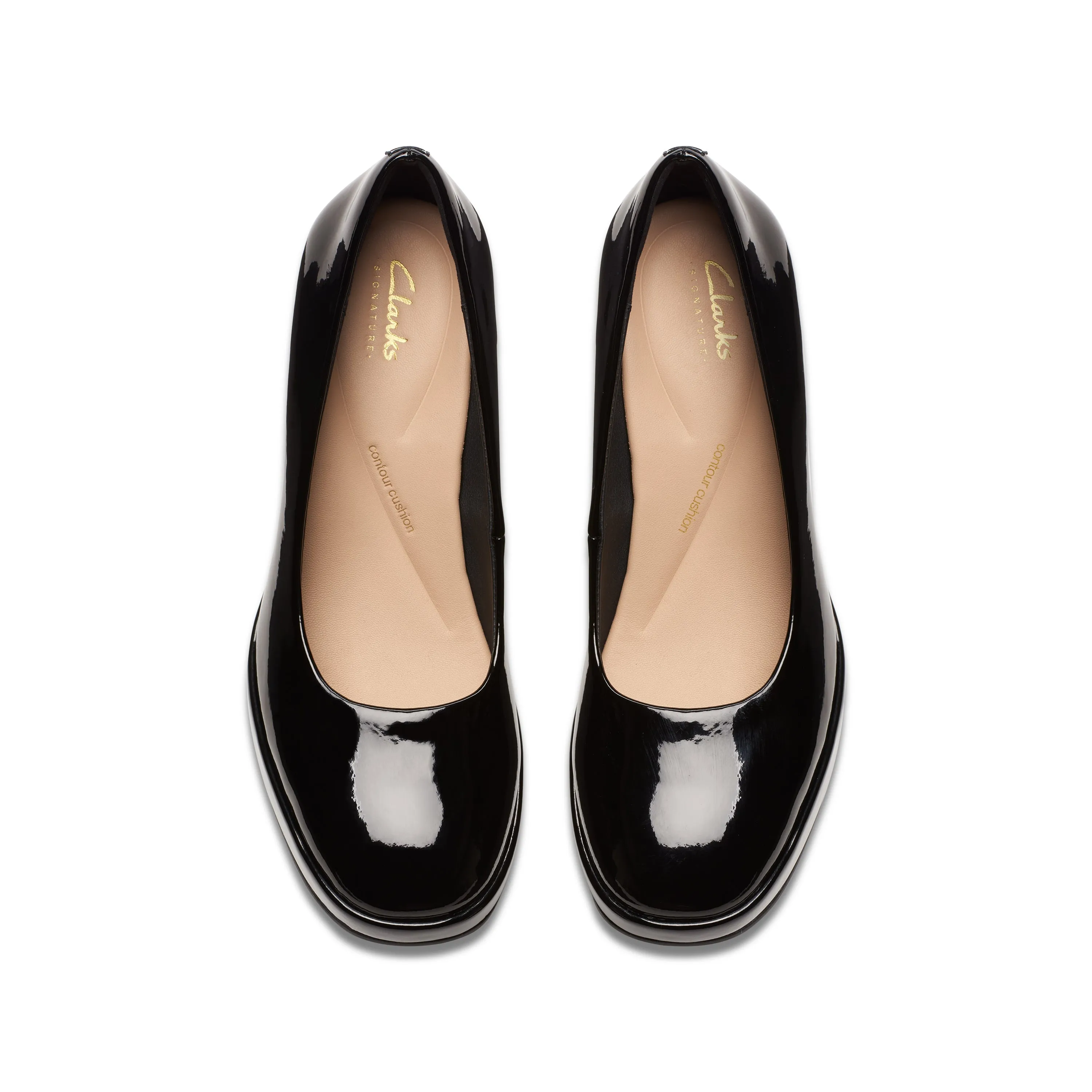CLARKS | ZAPATOS DE VESTIR MUJER | ZOYA85 COURT BLACK PATENT | NEGRO