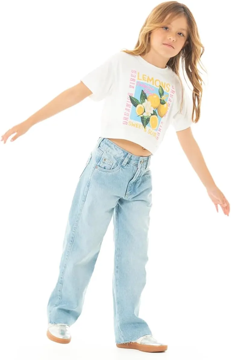 Girls Jeans High Rise Ripped Boyfriend Bootcut Jean - Teen Jeans for Casual Occasions