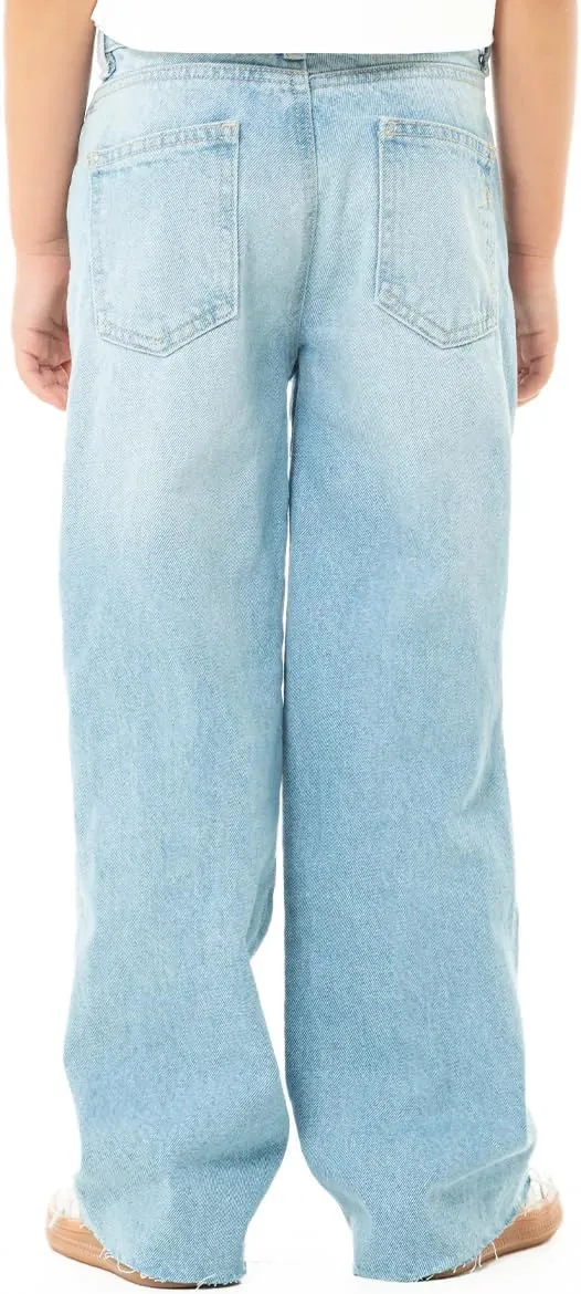 Girls Jeans High Rise Ripped Boyfriend Bootcut Jean - Teen Jeans for Casual Occasions