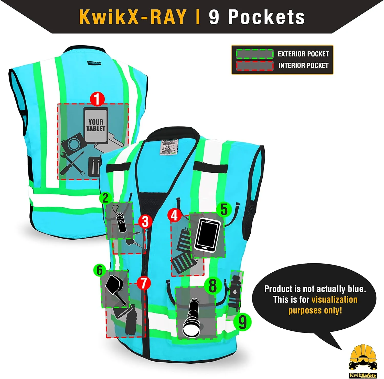 KwikSafety - Charlotte, NC - GODFATHER Class 2 Safety Vest [CUSHIONED COLLAR   TABLET POCKET] ANSI OSHA
