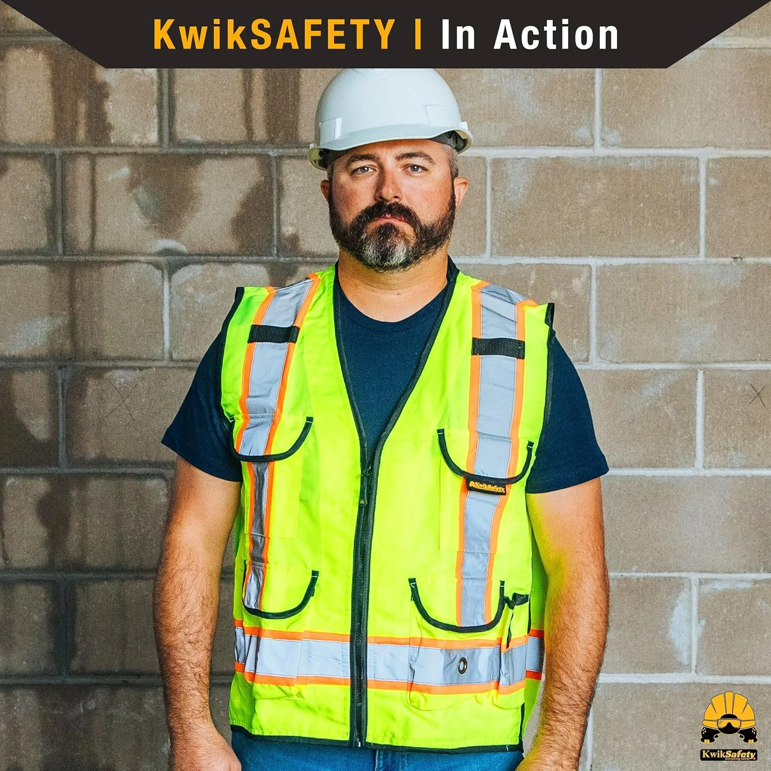 KwikSafety - Charlotte, NC - GODFATHER Class 2 Safety Vest [CUSHIONED COLLAR   TABLET POCKET] ANSI OSHA