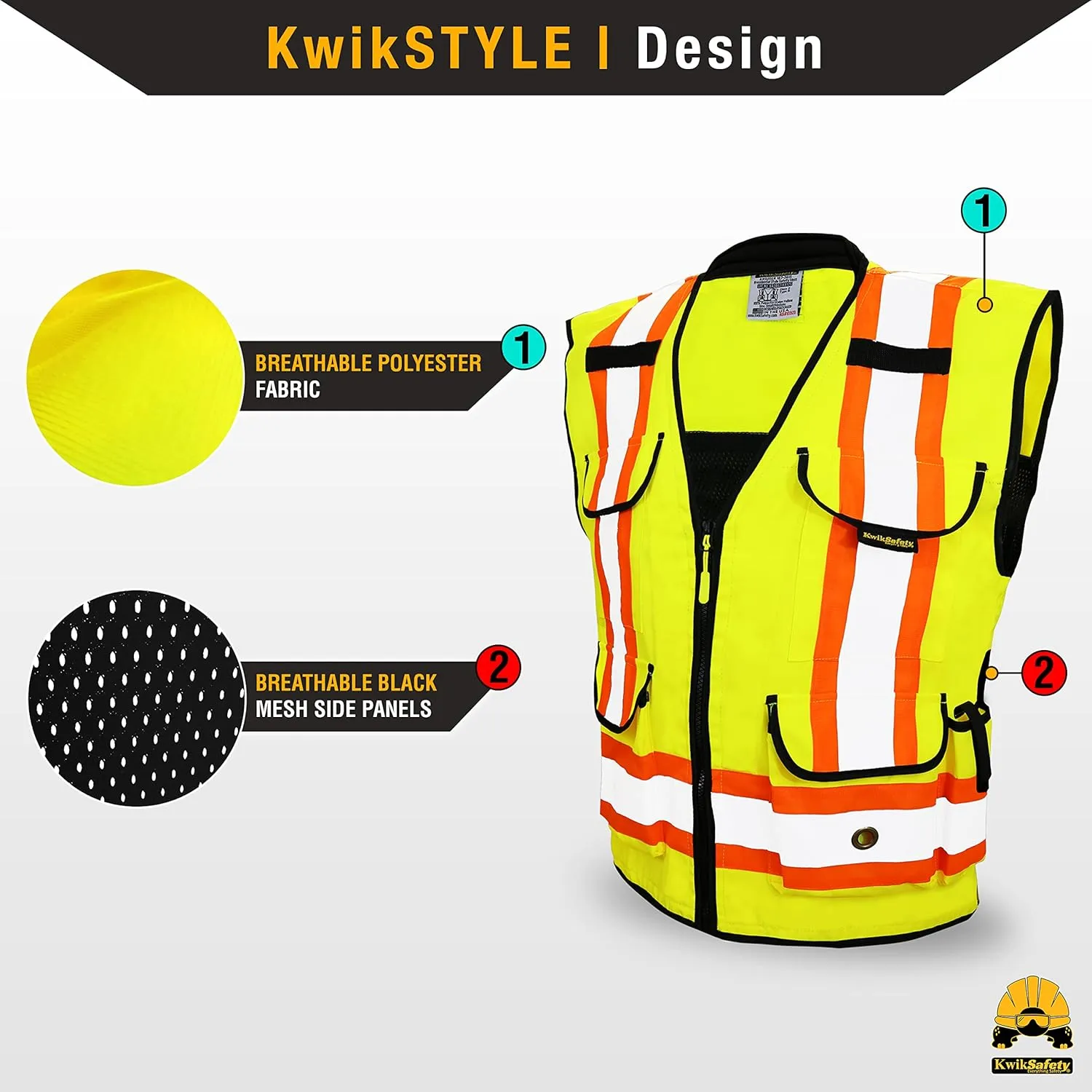 KwikSafety - Charlotte, NC - GODFATHER Class 2 Safety Vest [CUSHIONED COLLAR   TABLET POCKET] ANSI OSHA