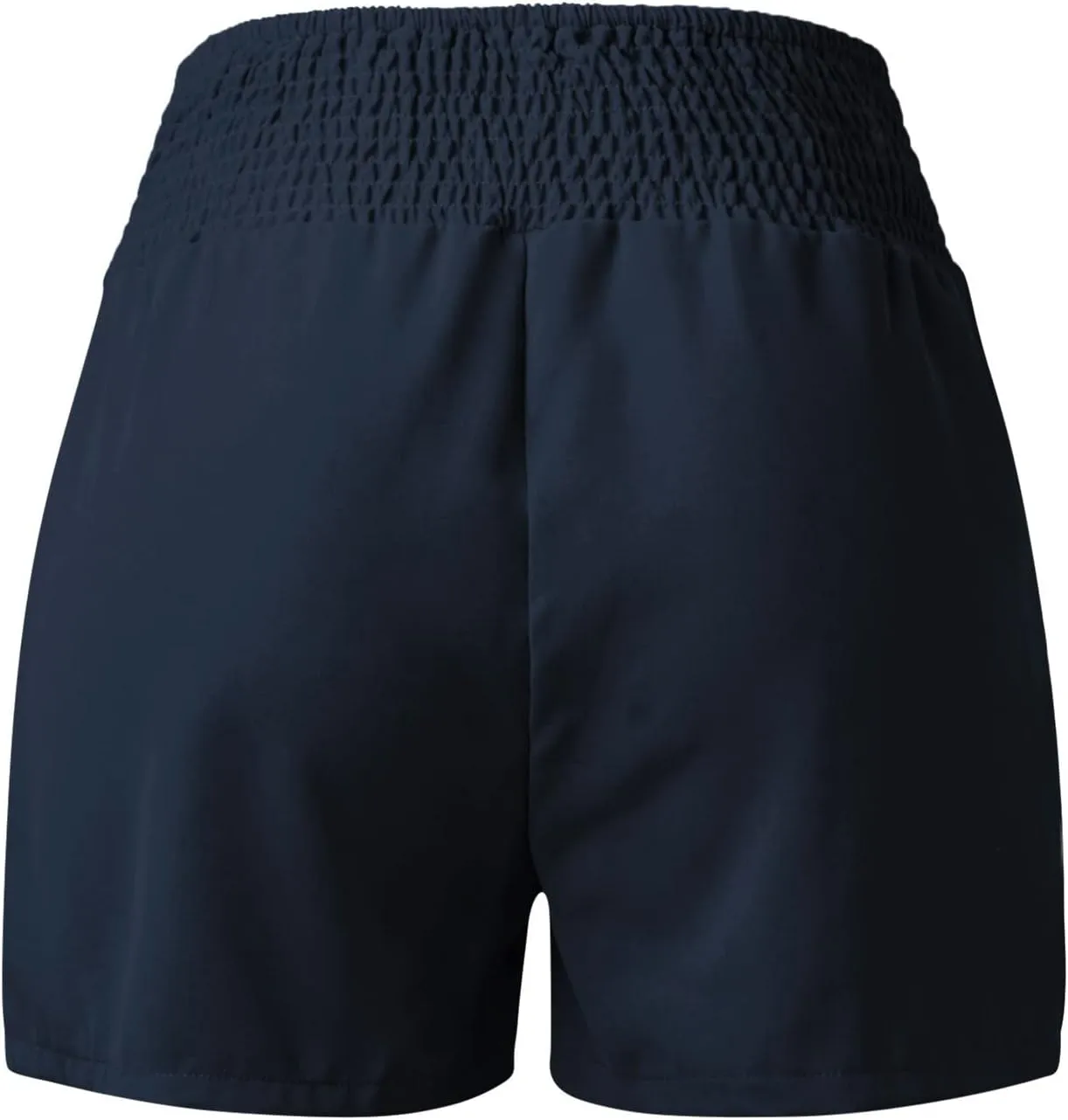 Linen Shorts for Women 2025 Summer Casual Dressy Smocked High Waisted Comfy Beach Vacation Comfy Shorts with Pocket