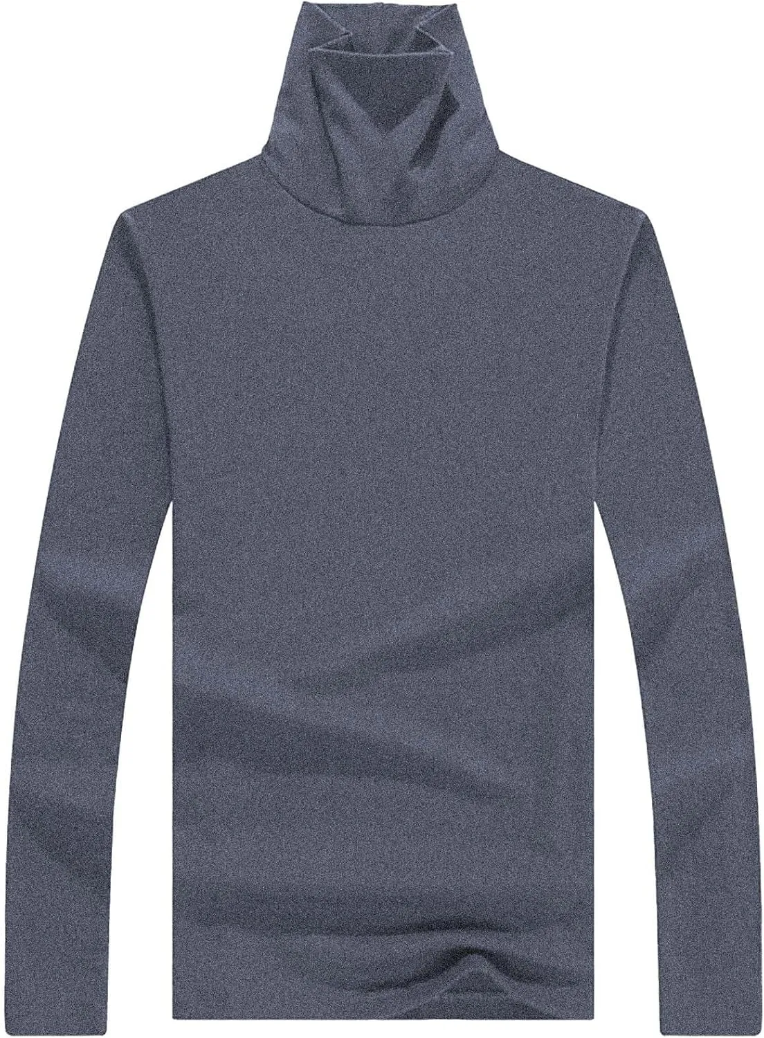 Mens Turtleneck Long Sleeve Shirts Turtle Neck Thermal Compression Shirts Stretch Warm Fleece Lined Tops Base Layer