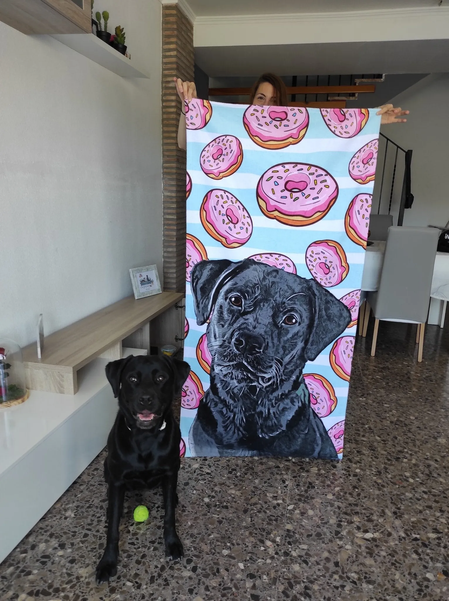 Toalla con Retrato de tu Mascota