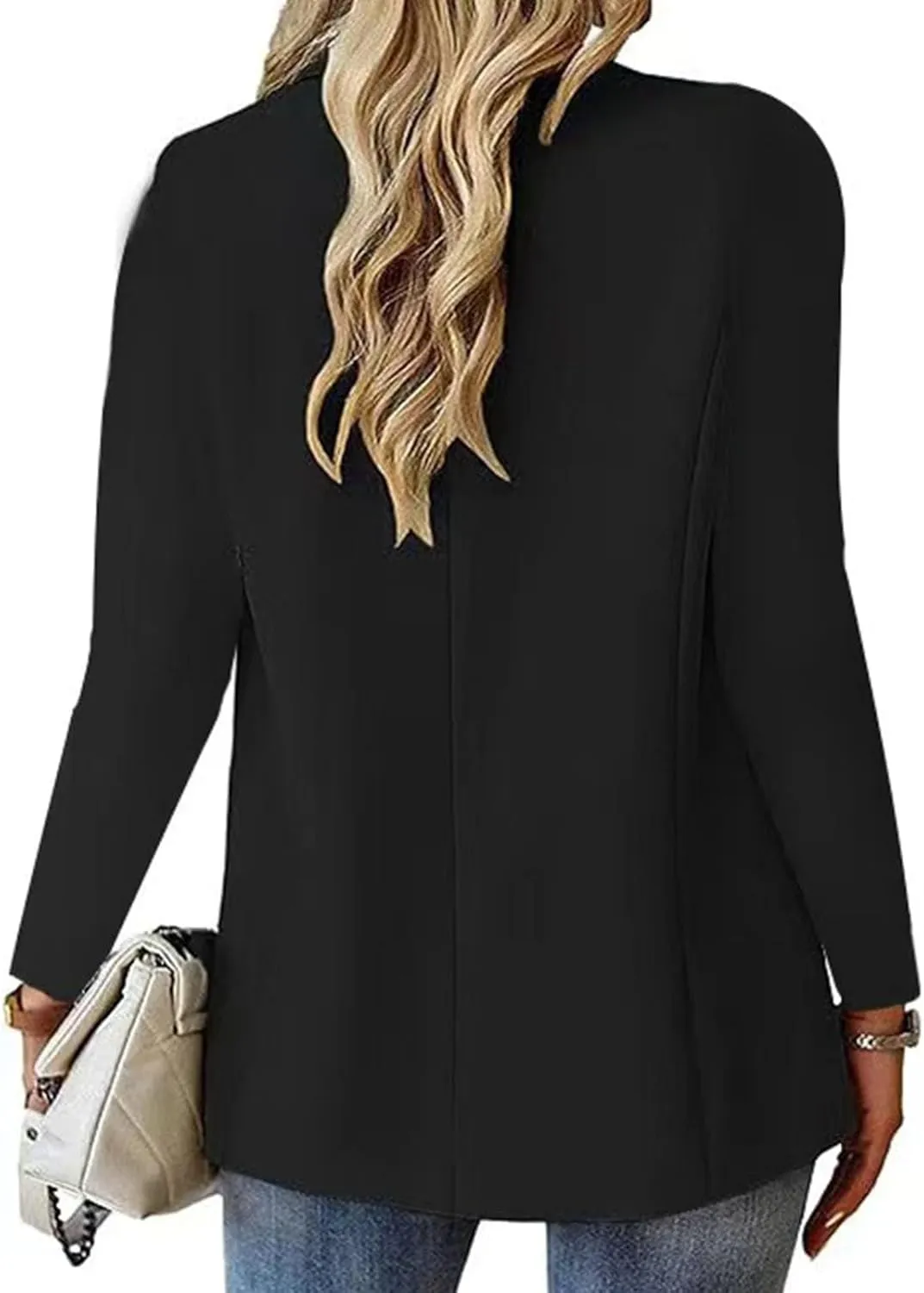 Women Business Blazer Loose Lightweigth Open Front Summer Jackets Long Sleeve Workfice Jacket Blazer Outfits