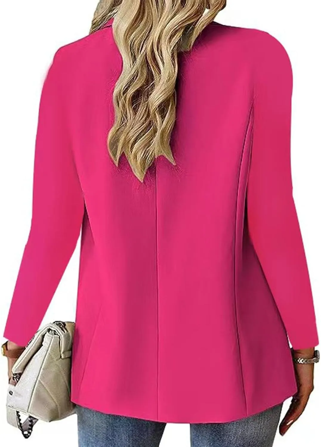Women Business Blazer Loose Lightweigth Open Front Summer Jackets Long Sleeve Workfice Jacket Blazer Outfits